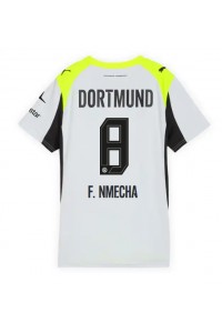 Borussia Dortmund Felix Nmecha #8 Fotballdrakt Borte Klær Dame 2025-26 Korte ermer